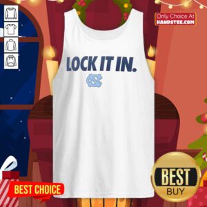 Good North Carolina Tar Heels 2026 Lock It In Tank Top featuring bold team graphics, perfect for fans and summer wear.