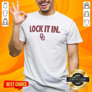 Good Oklahoma Sooners 2026 Lock It In T-Shirt featuring bold team colors and logo, perfect for fans and game day wear.