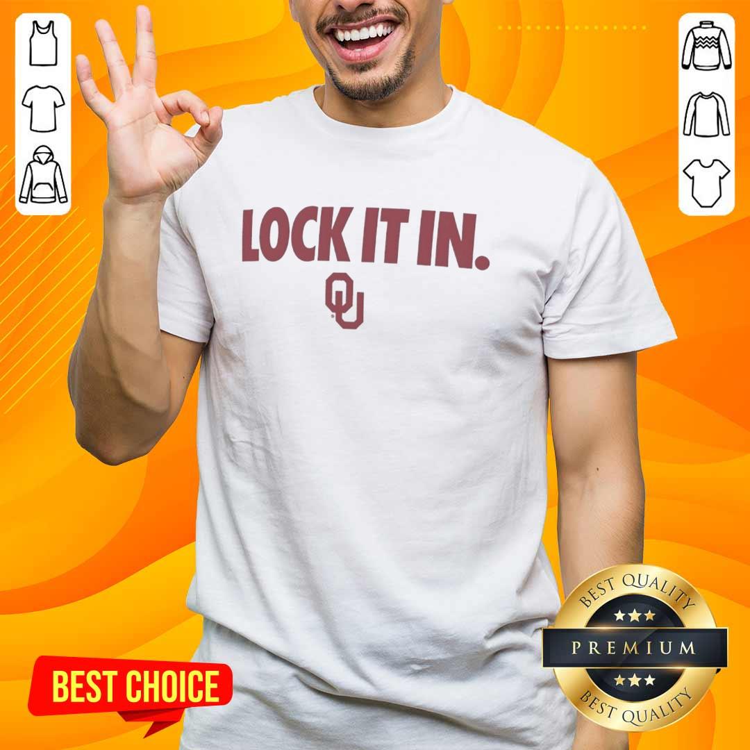 Good Oklahoma Sooners 2026 Lock It In T-Shirt featuring bold team colors and logo, perfect for fans and game day wear.