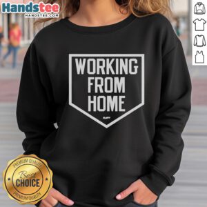 Cozy hot working from home sweatshirt in a stylish design, perfect for comfort during remote work sessions.