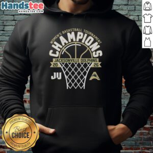 Alternative view of Nice Ju Dolphins Blue 84 Unisex 2026 Asun Women's Basketball Tournament Champions T-Shirt