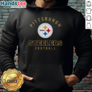 Stylish Nice Pittsburgh Steelers football logo hoodie featuring team colors and emblem for fans and casual wear.