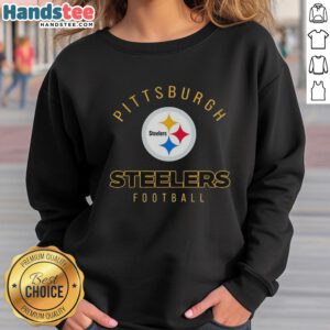 Cozy Pittsburgh Steelers football logo sweatshirt featuring the team's iconic colors and emblem for ultimate fan style.