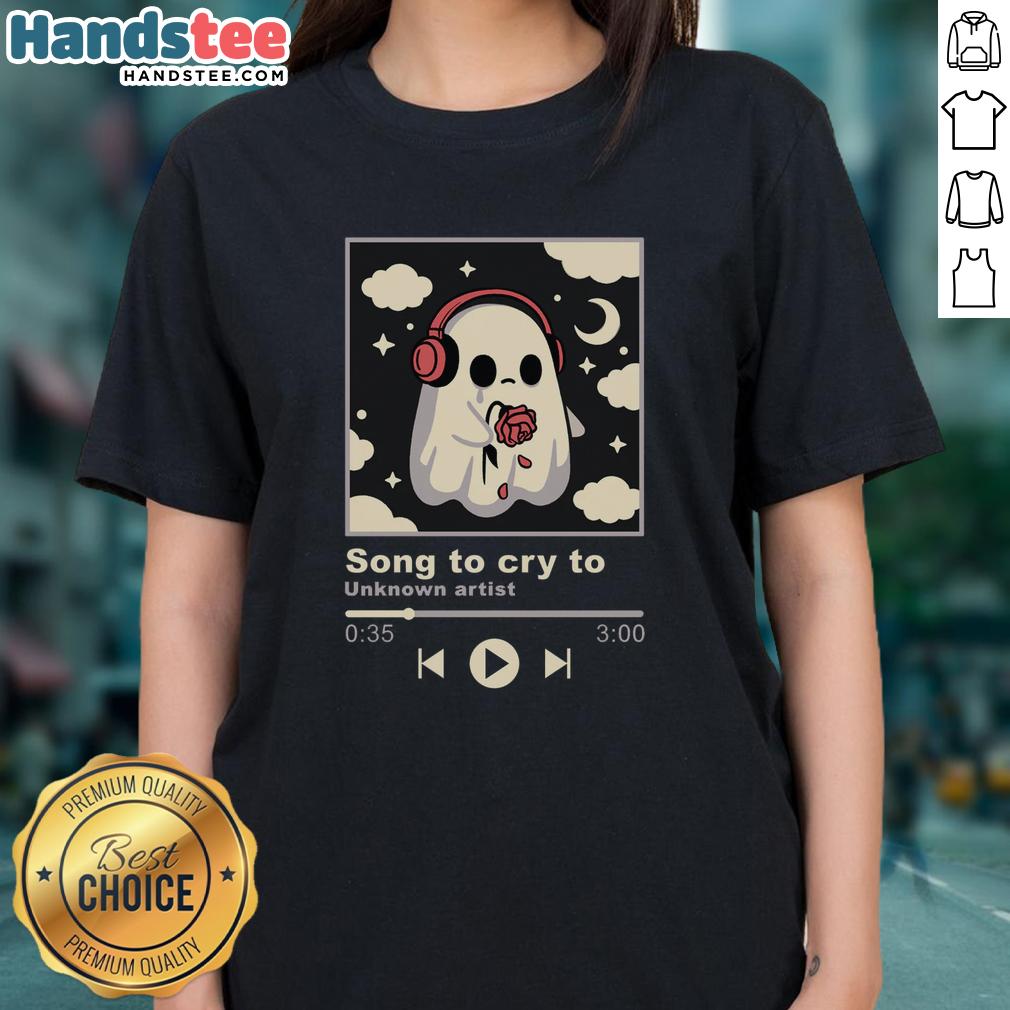 Nice Song to Cry To Ladies Tee featuring a stylish design and comfortable fit for emotional moments and casual wear.