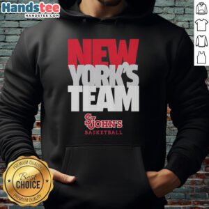 Nice St. John's Red Storm NCAA Men's Basketball hoodie featuring team text stack design in vibrant colors.