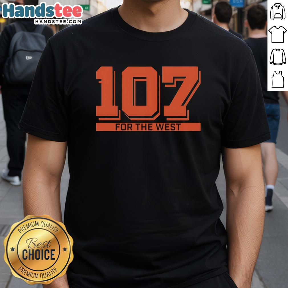 Official 107 For The West NY Baseball T-Shirt featuring vibrant design and team logo for dedicated fans.