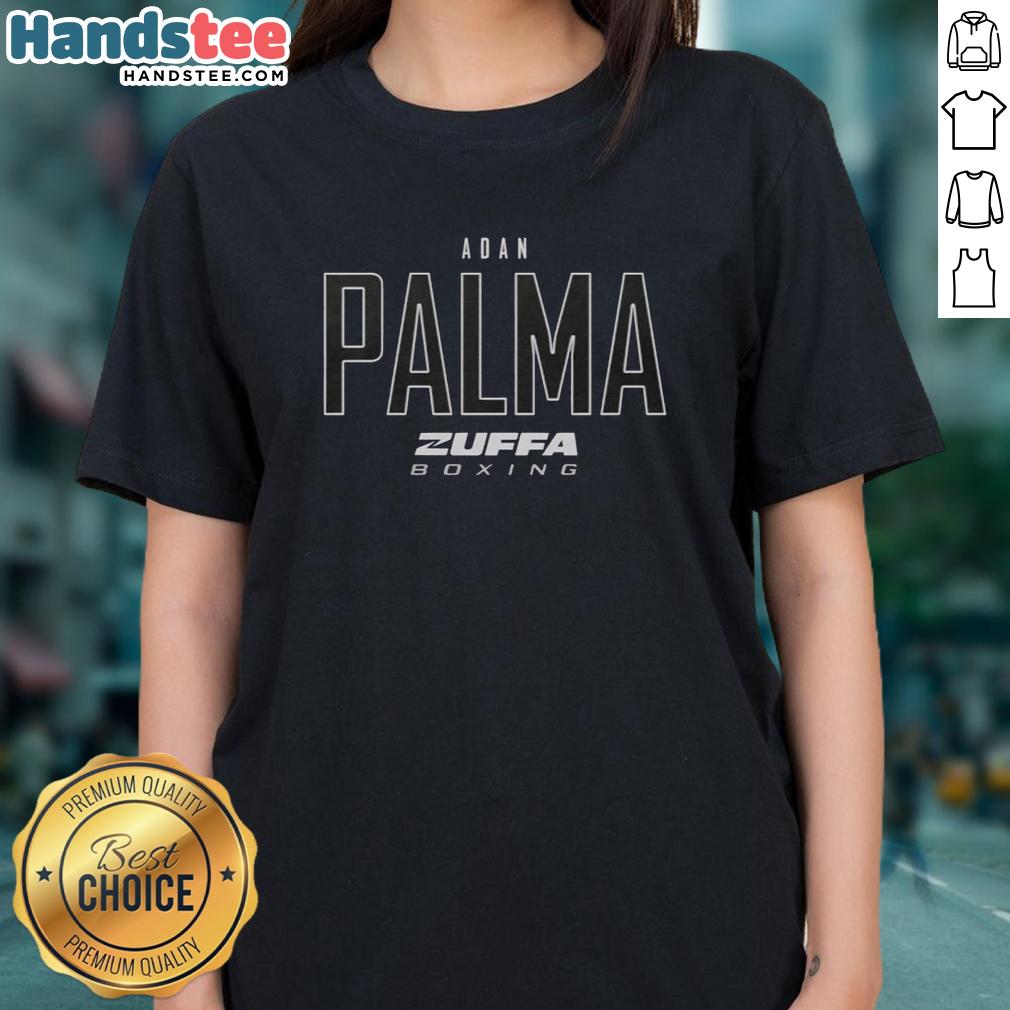 Official Adan Palma Zuffa Boxing Elite Ladies Tee featuring a stylish design perfect for boxing enthusiasts.