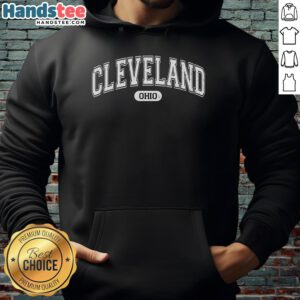 Alt Text: Official Cleveland Ohio Area Code hoodie featuring a stylish design, perfect for showing local pride in Cleveland.