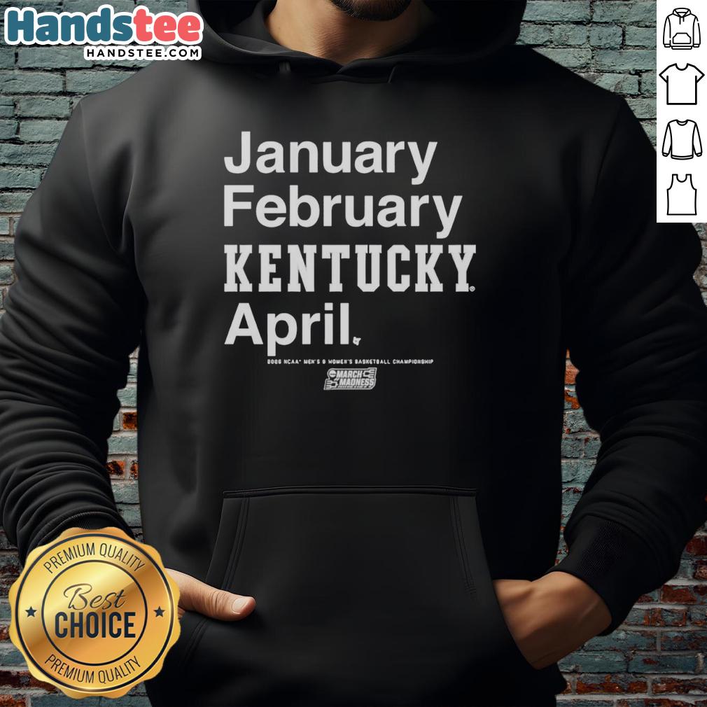 Official Kentucky Wildcats NCAA Men's and Women's Basketball March Madness 2026 Month Hoodie in team colors and logo.