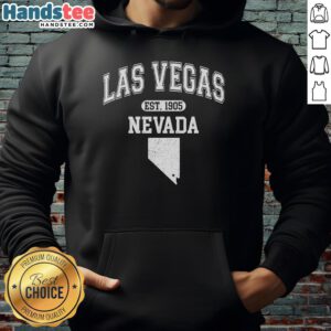 Official Las Vegas Nevada Est 1905 Varsity Hoodie featuring a classic design and vibrant colors for fans and tourists.