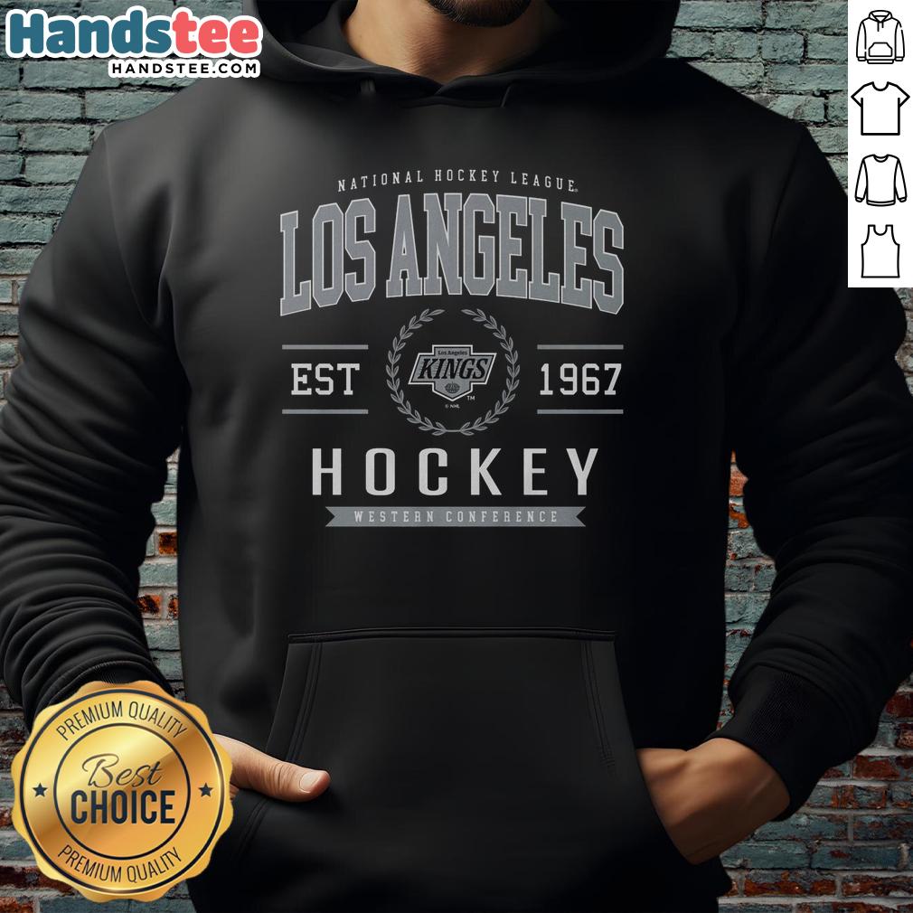 Official Los Angeles Kings Hockey Legacy Crest Hoodie featuring team colors and logo, perfect for fans and game day.