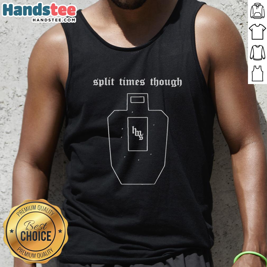 Premium split times through tank top in vibrant color, showcasing a stylish and comfortable design for active wear.