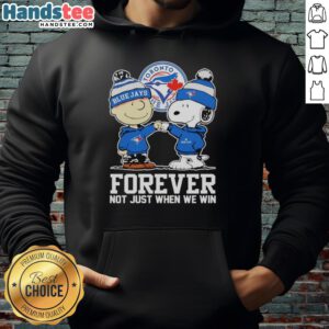 Alternative view of Cute Charlie Brown Fist Pump Snoopy With Outfit Of Toronto Blue Jays Forever Not Just When We Win T-Shirt