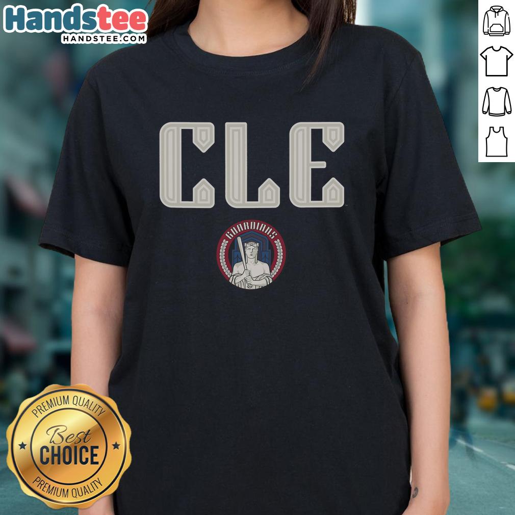 Alt Text: Good Cleveland Guardians City Connect pregame ladies tee showcasing team pride and stylish design for fans.