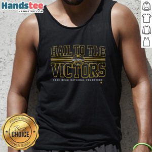 Good Michigan Wolverines MBB 2026 National Champions tank top featuring 'Hail to the Victors' design for fans.