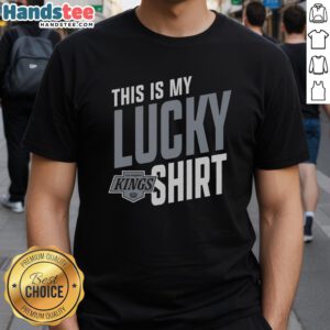 Hot Los Angeles Kings This Is My Lucky T-Shirt featuring bold team logo and vibrant colors, perfect for game day.