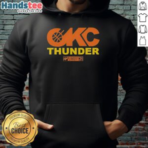 Alternative view of Hot Oklahoma City Thunder Basketball NBA Playoffs 2024 T-Shirt