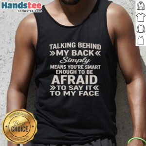Hot Talking Behind My Back Tank Top - A stylish statement piece that showcases confidence and wit.