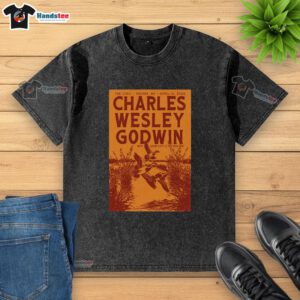 Charles Wesley Godwin concert poster for April 14, 2026, at The Lyric in Oxford, MS, on a washed t-shirt design.