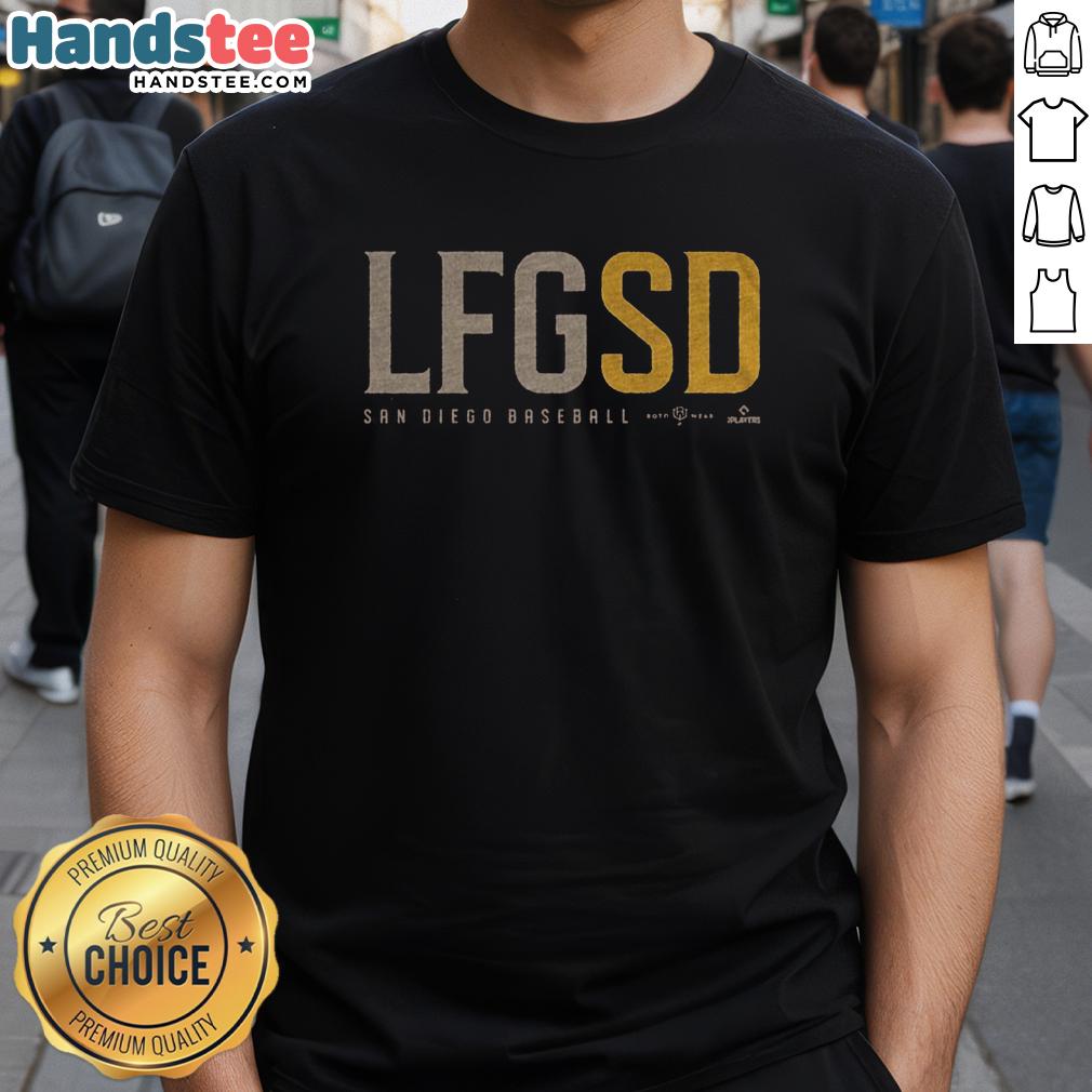 Nice Lfgsd San Diego baseball t-shirt featuring a stylish design perfect for fans and casual wear.