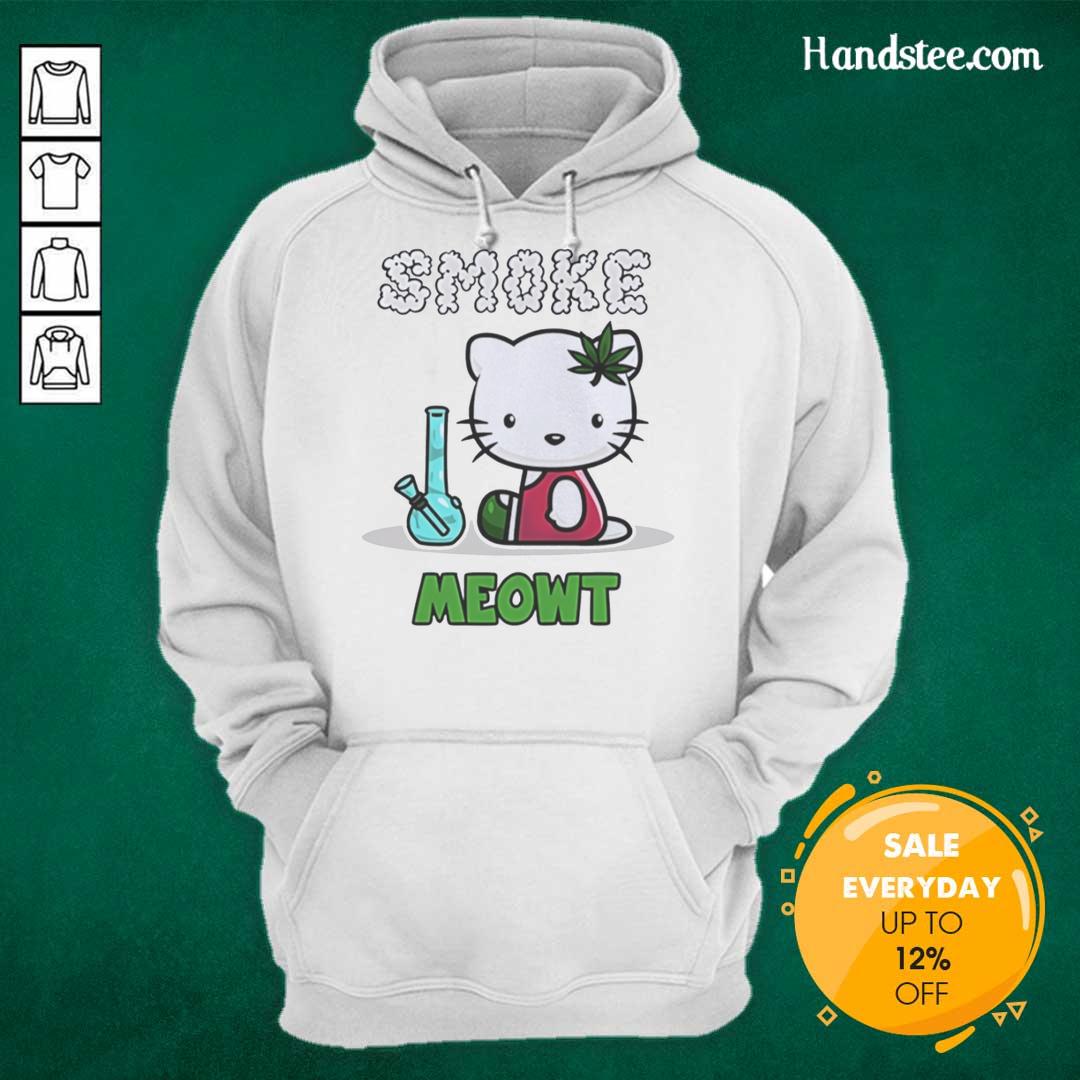 Official Smoke Meowt Hello Kitty Hoodie featuring a cute design and vibrant colors, perfect for casual wear.