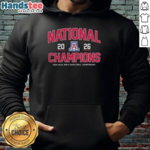 Original Arizona Wildcats Basketball 2026 NCAA Basketball Champions Classic Hoodie in navy blue with team logo.