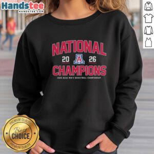 Arizona Wildcats 2026 NCAA Basketball Champions Classic sweatshirt showcasing team logo and classic design.
