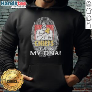 Alt Text: Premium Chiefs Super Rugby hoodie featuring It's In My DNA design, perfect for passionate rugby fans.