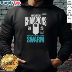 Alt Text: Premium Greensboro Swarm NBA League Champions 2026 hoodie featuring team colors and logo, perfect for fans.