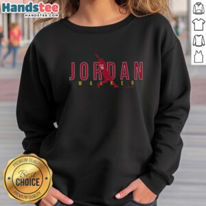 Premium Jordan Walker Swingman Sweatshirt in navy blue, featuring team logo and stylish athletic design for fans.
