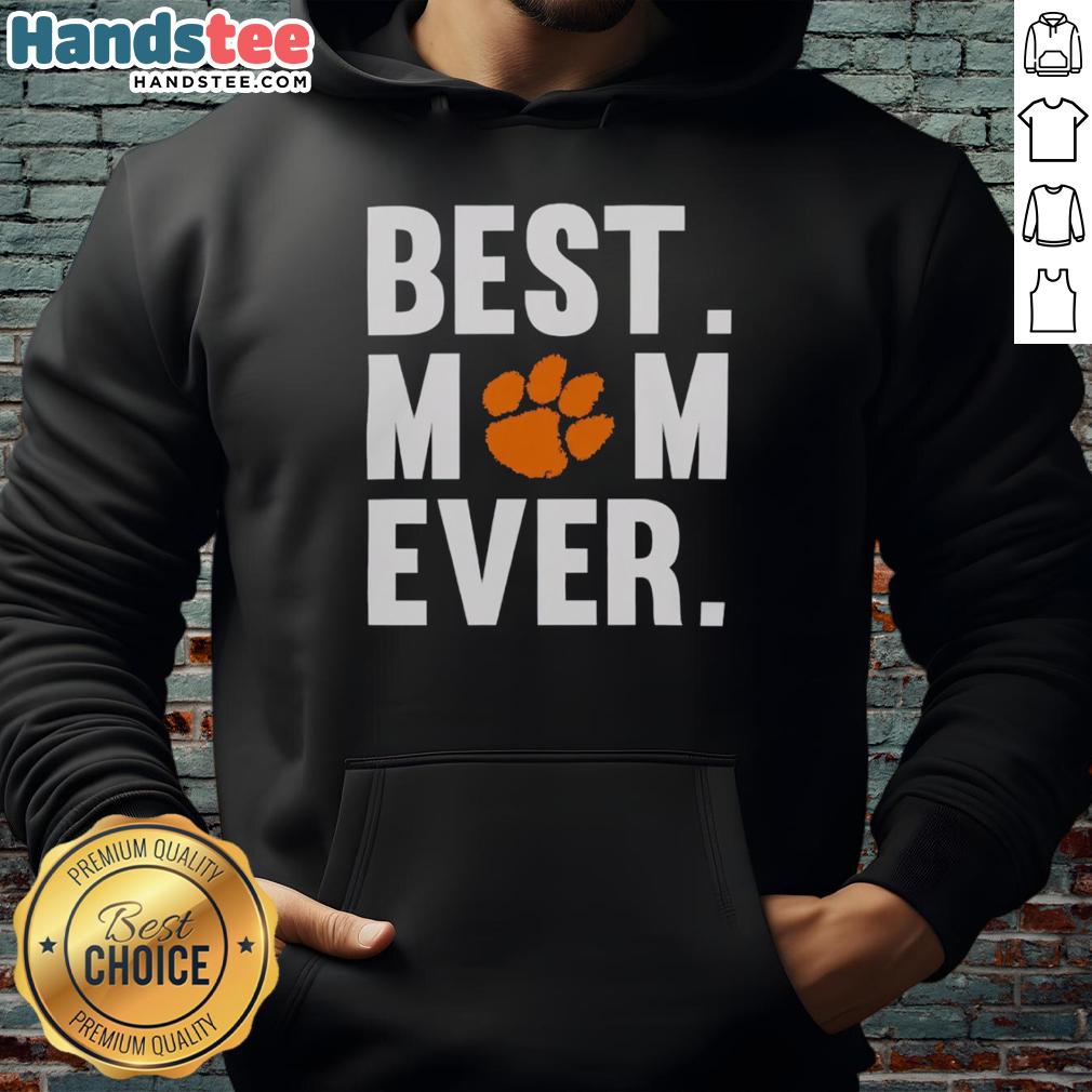 Alt Text: Pretty Clemson Tigers Mom Ever logo shirt hoodie for Mother's Day fans, featuring vibrant team colors and stylish design.