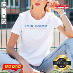 Pretty Fck Trump Ladies Tee for Midterms Stylish, bold graphic shirt promoting political engagement and activism.