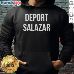 Top Deport Salazar Hoodie in black, featuring a stylish logo and comfortable fit for casual wear and sports activities.