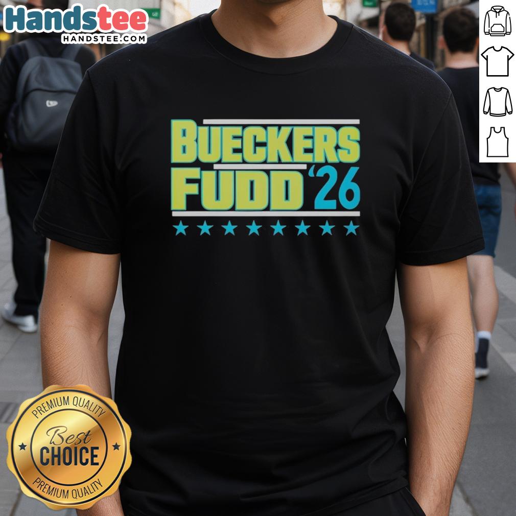 Awesome Bueckers Fudd 2026 T-Shirt featuring a stylish design for fans of basketball and sports apparel.