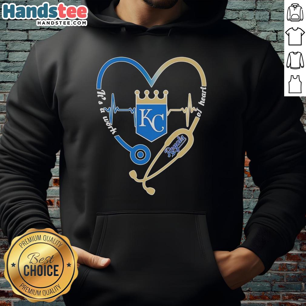Awesome Kansas City Royals Stethoscope Heartbeat hoodie showcasing team spirit and love for baseball in stylish design.