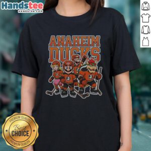 Nice Anaheim Ducks Super Mario Team Ice Hockey Ladies Tee featuring vibrant graphics and a stylish design for fans.