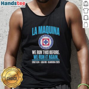 Official Cruz Azul La Maquina Semifinals Liga MX Clausura 2026 tank top featuring team logo and vibrant design.