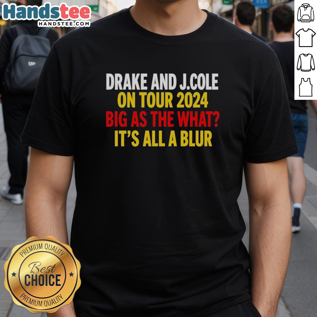 Alt Text: Official Kevin Durant Drake And J Cole It's All A Blur T-Shirt featuring vibrant graphics and bold design.