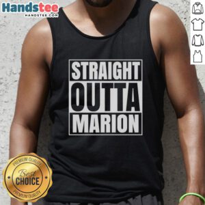 Official Straight Outta Marion United States Prison tank top featuring bold graphic design and comfortable fit.
