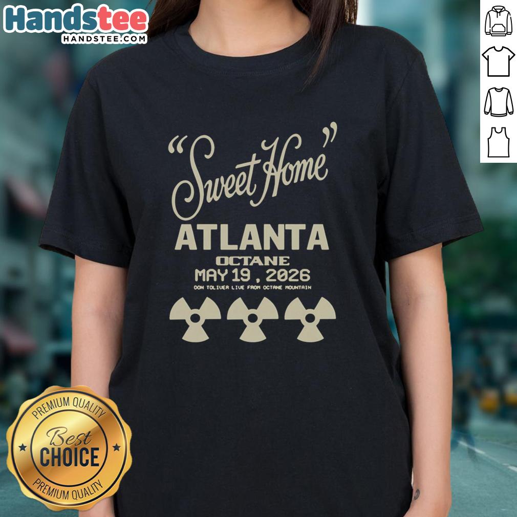 Official Sweet Home Don Toliver Octane Tour Atlanta May 19, 2026 Ladies Tee featuring vibrant design and tour details.