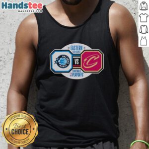 Original Orlando Magic vs Cleveland Cavaliers 2026 NBA Playoffs Eastern Conference Semifinals tank top design.