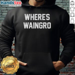 Original Where's Waingro Heat movie meme hoodie featuring iconic design for fans of the classic film.
