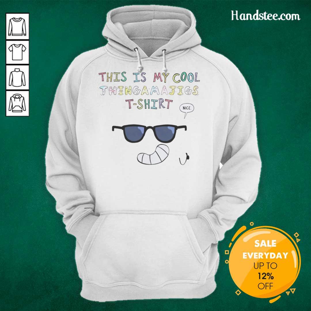 Premium 'This Is My Cool Thingamajigs' hoodie featuring a stylish design, perfect for casual wear and unique fashion.