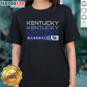 Trendy Top Kentucky Wildcats College Baseball hype ladies tee featuring team logo, perfect for fans and game day.
