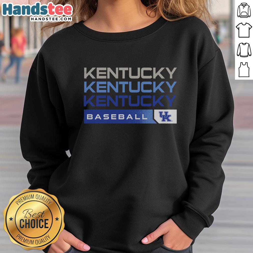 Top Kentucky Wildcats college baseball hype sweatshirt featuring team colors and logo for enthusiastic fans.