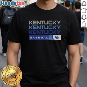 Top Kentucky Wildcats college baseball hype T-shirt featuring team colors and logo, perfect for fans and game day.