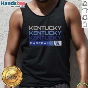 Top Kentucky Wildcats College Baseball hype tank top featuring vibrant team colors and logo, perfect for fans.