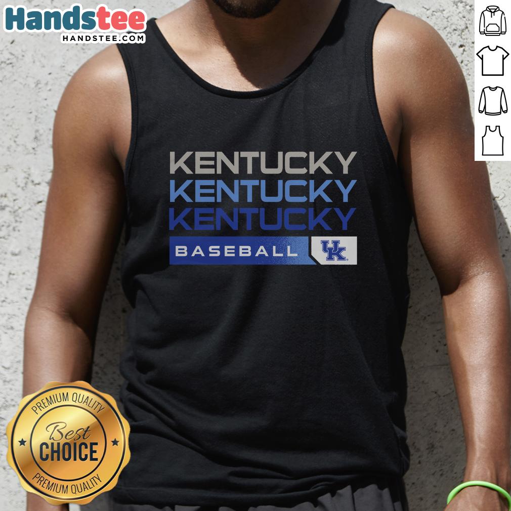 Top Kentucky Wildcats College Baseball hype tank top featuring vibrant team colors and logo, perfect for fans.