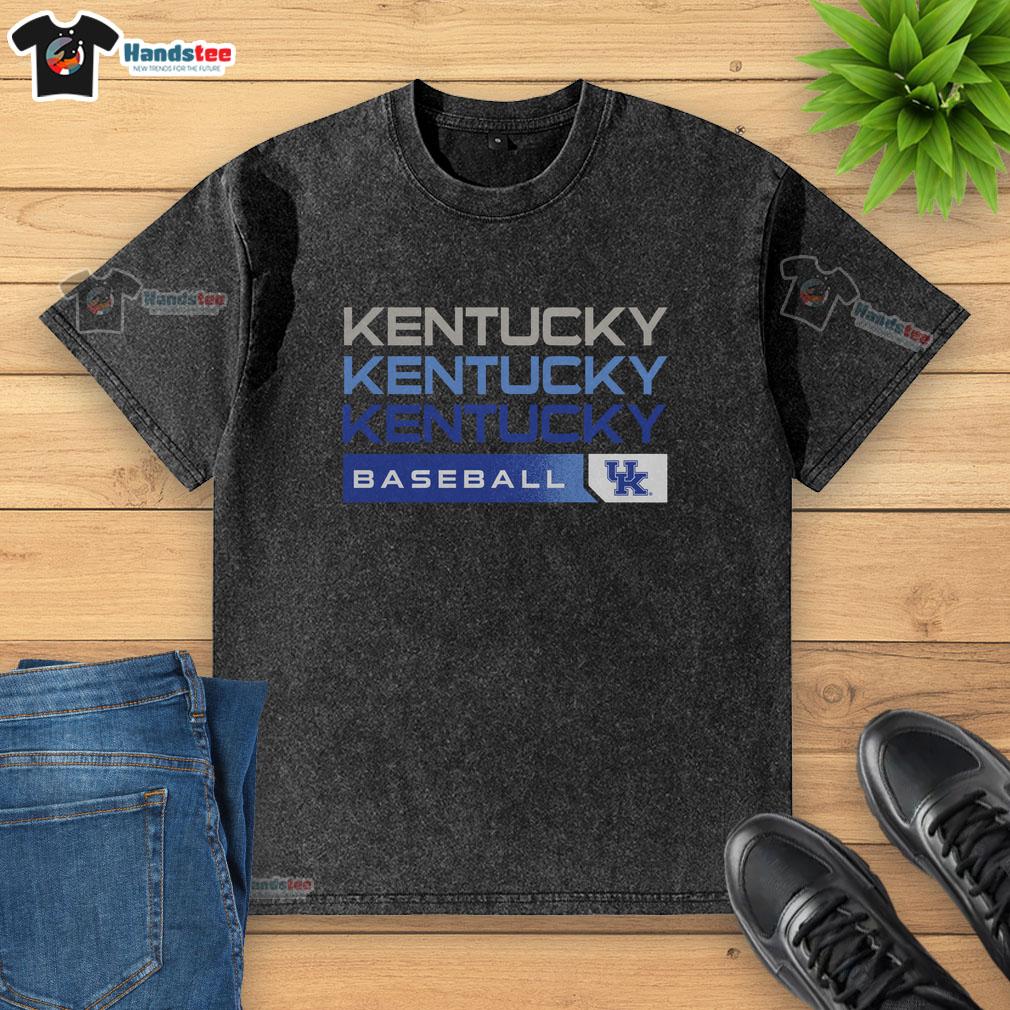 Top Kentucky Wildcats college baseball hype washed t-shirt featuring vibrant team colors and a stylish design.