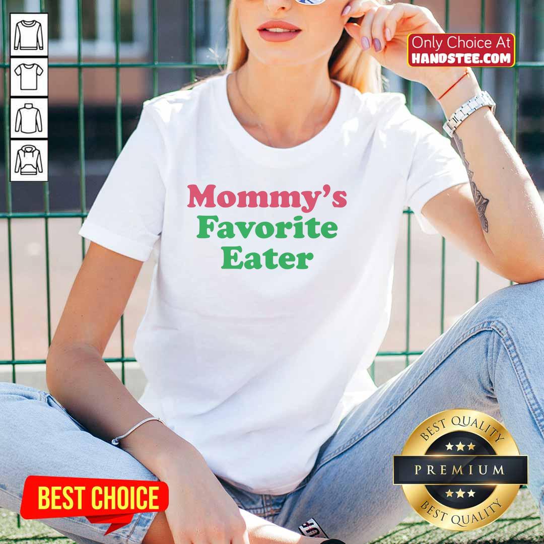Top Mommy's Favorite Eater Ladies Tee in vibrant colors, perfect for stylish moms who love to showcase their foodie passion.